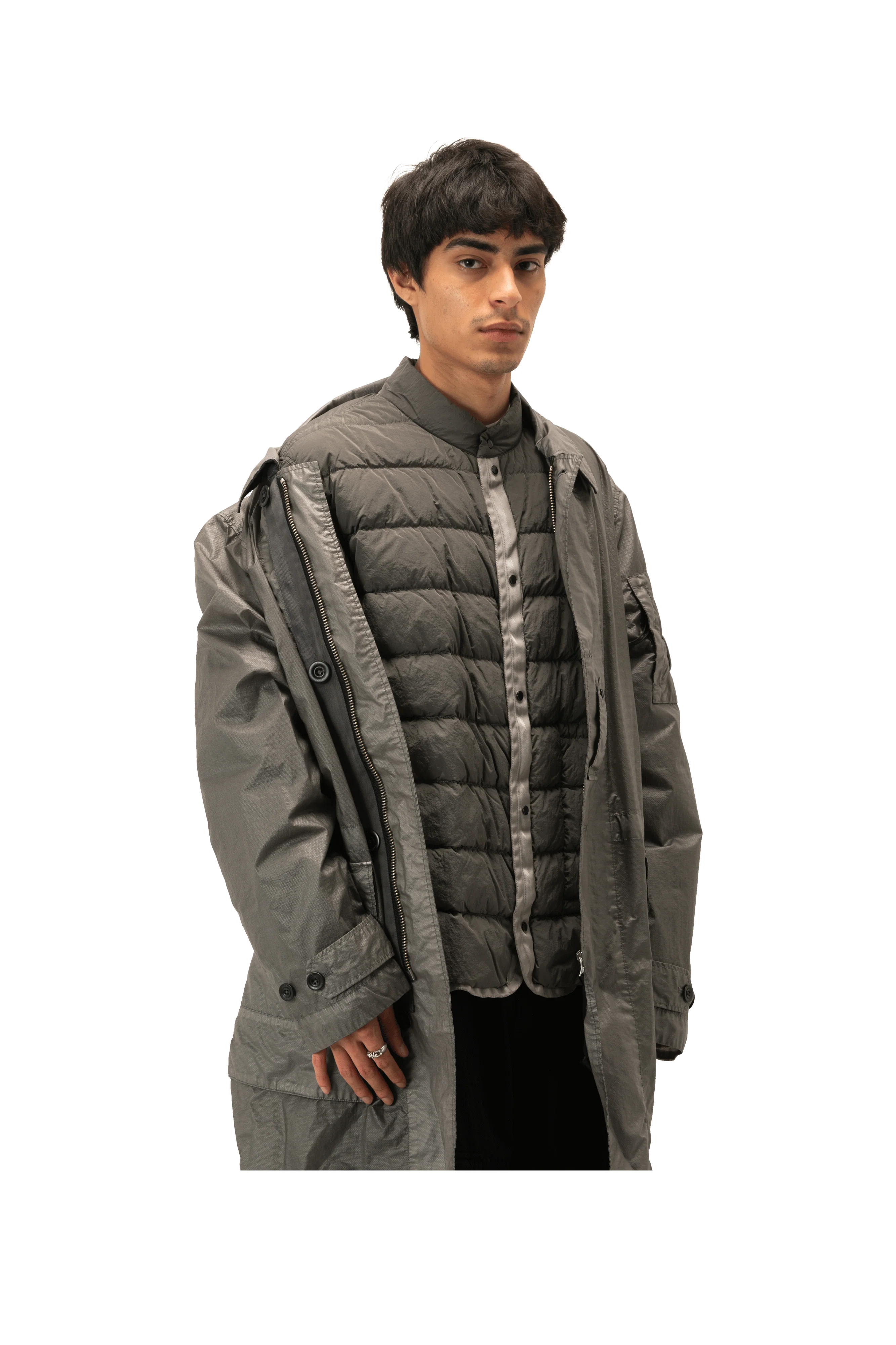 Long Jacket in Opal - Image 5