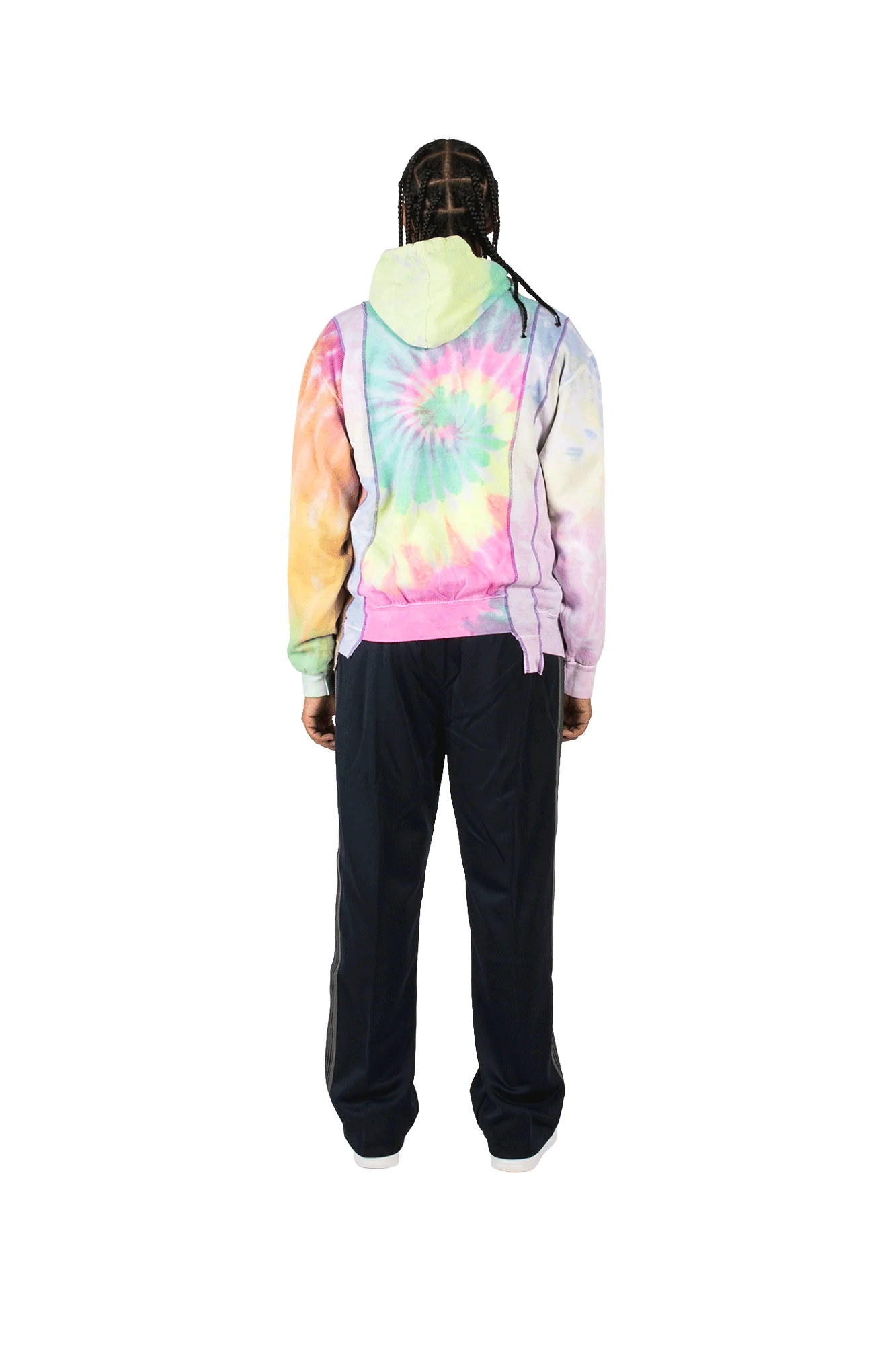 Tie Dye 5 Cuts Hooded Sweatshirt - Image 3
