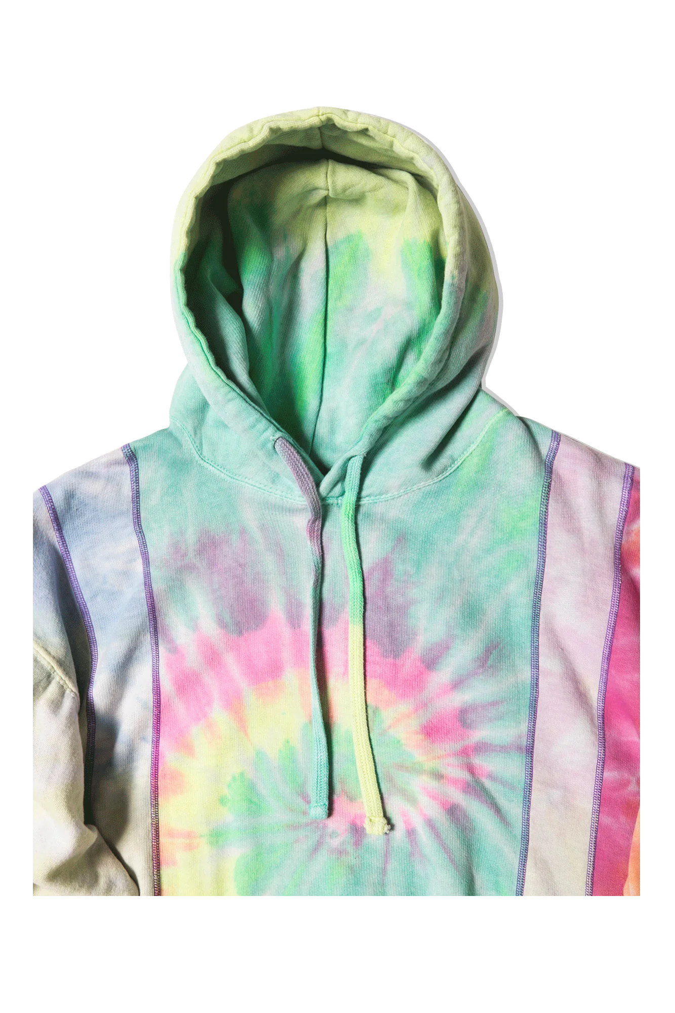 Tie Dye 5 Cuts Hooded Sweatshirt - Image 6