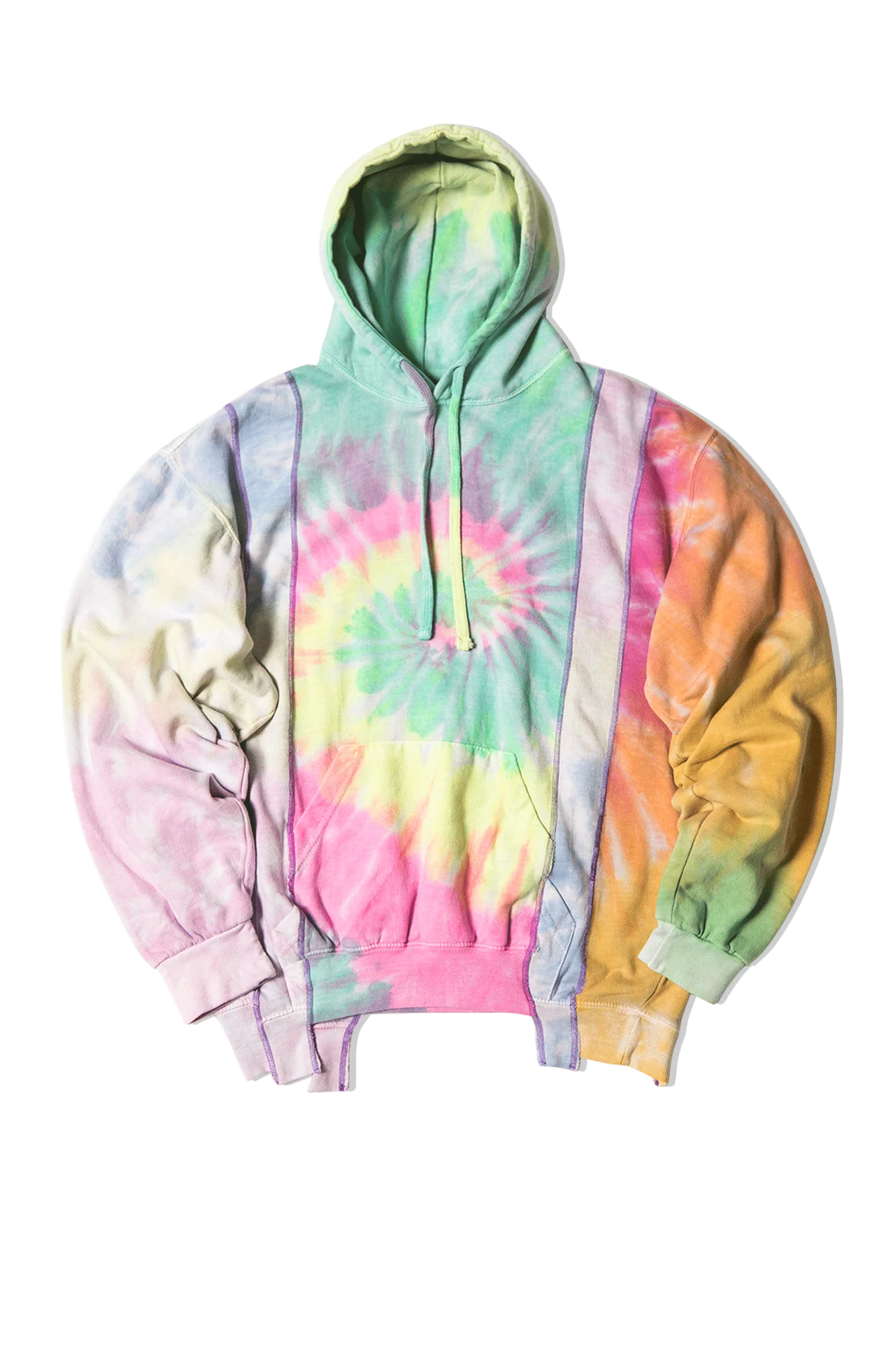Tie Dye 5 Cuts Hooded Sweatshirt - Image 8